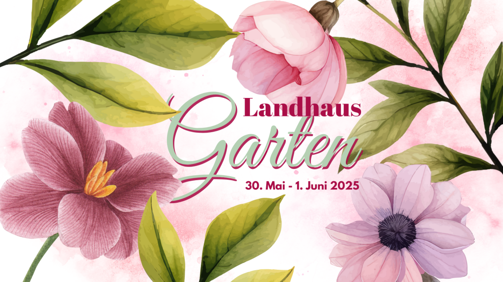 Der Landhaus Garten. Ein Event in einem heimischen Garten. Tauchen Sie ein in die zauberhafte Welt des Landhaus-Gartens! Vom 30. Mai bis zum 1. Juni 2025 öffnen wir die Tore zu einem idyllischen Rückzugsort, der voller Charme, Inspiration und kreativer Ideen sprüht.